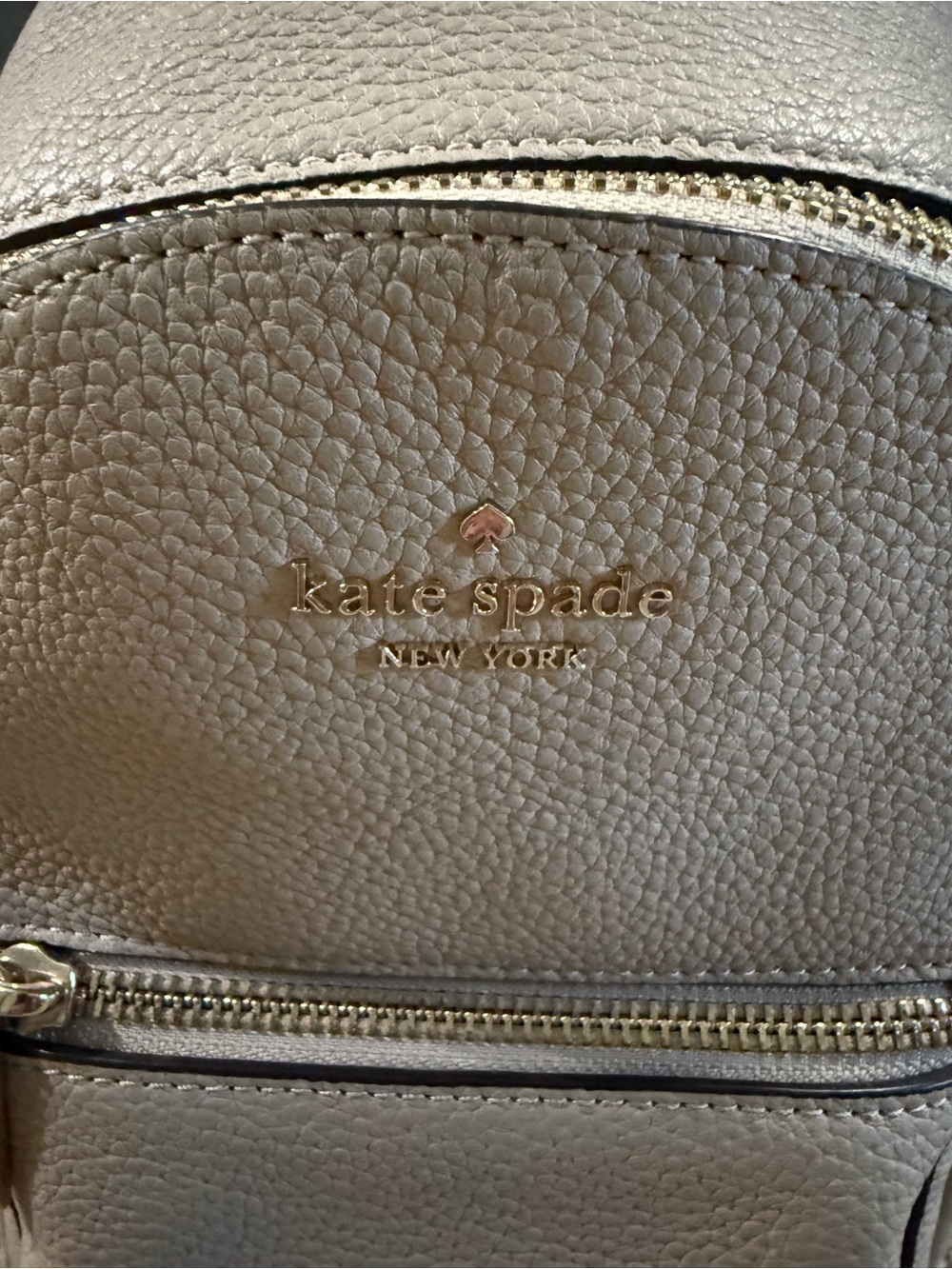 kate spade Pebbled Leather Mini Backpack — Light Cream - Picture 9 of 9